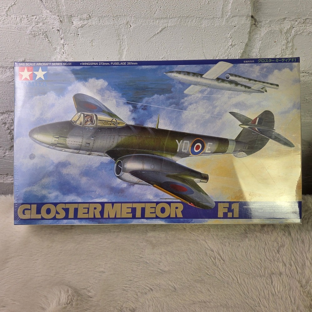 Tamiya 1/48 Gloster Meteor F.1 Model Kit 61051 Sealed British Jet Fighter